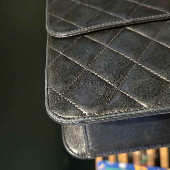 CHANEL LAMBSKIN 24K GOLD Black Quilted Single flap Shoulder bag - Picture 14 of 14